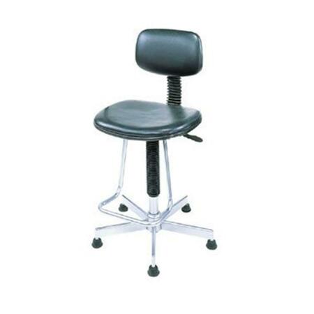 NEXEL Armless Dynamic Design Pneumatic Production Stool without Arms- Black PS17BK